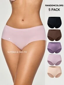 SHAPORA [Random Color] Women's Best-Selling Minimalist Solid Color Fashionable Comfortable High Cost-Performance High Quality Portable Triangle Panties - Multicolor - View 3