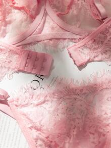Crystal Vow 2 Sets Women's Lace Lingerie Set - Multicolor - View 5