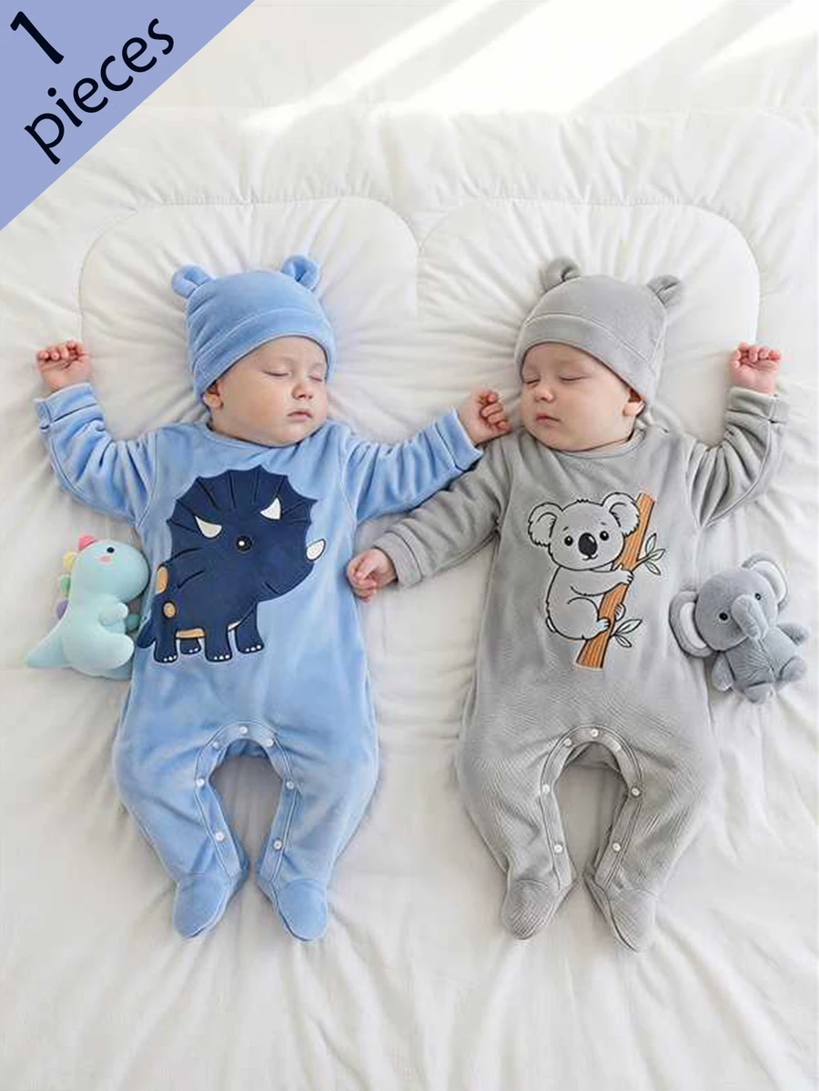 SHEIN (Blind Box 6pcs/1pc Hat Random Gift) Newborn Long Sleeve Round ...