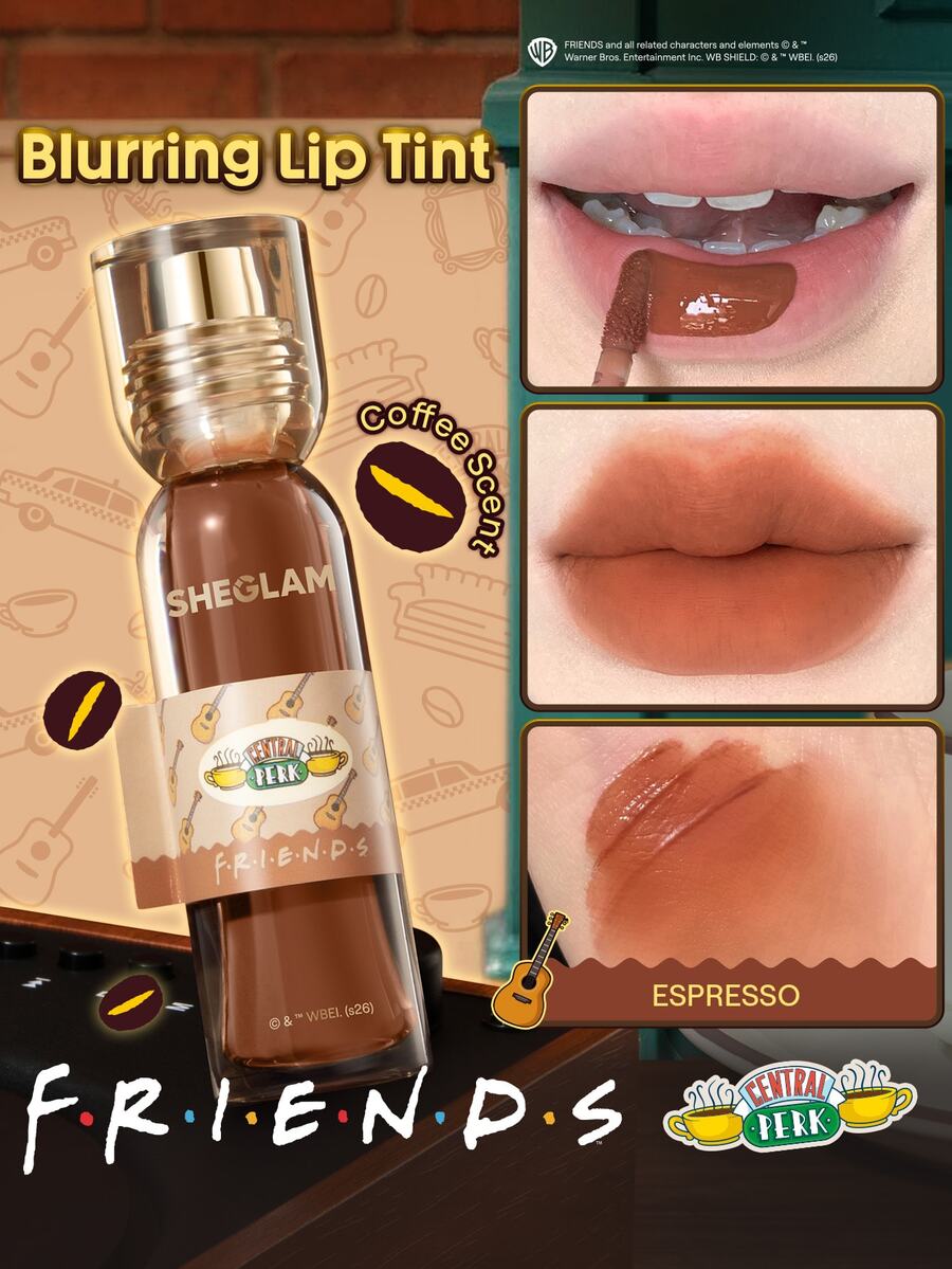 FRIENDS™ | SHEGLAM Central Perk Blurring Lip Tint-Espresso Brand Beauty Cosmetic Makeup For Women And Girls - Espresso - View 1