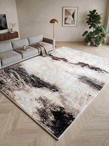 Pinkie Home - 1pc Modern, Luxurious, And Abstract Scandinavian-Style Rug; Textured And Soft, Cream Tones; Suitable For Bathrooms, Kitchens, Entryways, Hallways, Bedside Areas, Living Rooms, And Bedrooms; Machine-Washable Floor Covering; Home Decor. - Mocha Brown - View 1