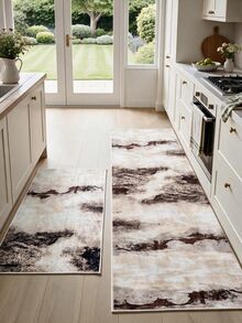 Pinkie Home - 1pc Modern, Luxurious, And Abstract Scandinavian-Style Rug; Textured And Soft, Cream Tones; Suitable For Bathrooms, Kitchens, Entryways, Hallways, Bedside Areas, Living Rooms, And Bedrooms; Machine-Washable Floor Covering; Home Decor. - Mocha Brown - View 8