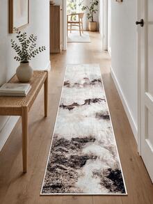 Pinkie Home - 1pc Modern, Luxurious, And Abstract Scandinavian-Style Rug; Textured And Soft, Cream Tones; Suitable For Bathrooms, Kitchens, Entryways, Hallways, Bedside Areas, Living Rooms, And Bedrooms; Machine-Washable Floor Covering; Home Decor. - Mocha Brown - View 10