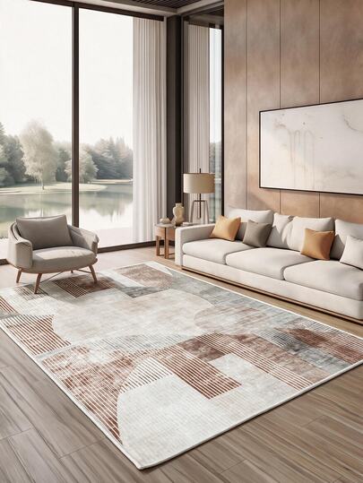 Pinkie Home - Bohemian Stili Makinede Yıkanabilir Dijital Modern Estetik Halı Yolluk Oturma Odası Halısı 60x90cm-80x120cm-160x230cm-120x180cm-80x300cm-80x200cm-200x300cm
