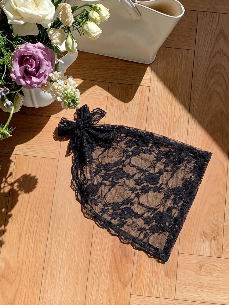 Elavelle Women's Jacquard Fabric Mini Skirt, Spring/Summer Elegant - Black - View 2