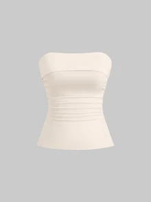 Sweetra Women's Casual Versatile Tube Top - Multicolor - View 3