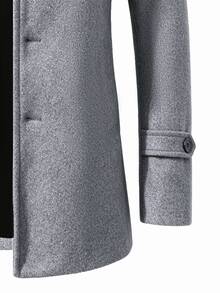 Manfinity CasualCool Men's Autumn/Winter Fashion Overcoat - Light Grey - View 6