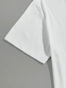 Manfinity EMRG Men's Summer Casual Lip Print T-Shirt - White - View 6