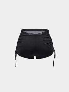 Slayform Slayform Women's Fashion Criss-Cross Waist Mesh Tie-Up Sports Shorts - Brown - View 2