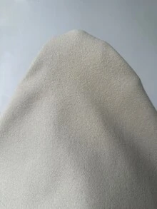 Sunnyshic 米色雙排扣缺口領短版大衣，口袋長袖，辦公室時尚法式日常秋季休閒優雅復古風 - 杏色 - 查看 8