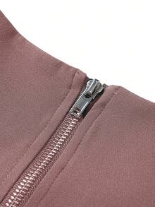 Modelyn Bộ đồ nữ thanh lịch, thời trang gồm áo cổ tròn đính hạt và chân váy jacquard, cỡ lớn. - Nhiều màu - Xem 5