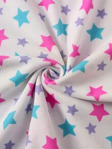 SHEIN | PAW Patrol Young Girl Cartoon Print Round Neck Flutter Sleeve Cute Dress - Pink - View 7