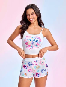 My Little Pony X SHEIN 女款卡通圖案低腰內褲 - 白色 - 查看 5