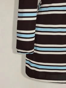 SHEIN ICON Women's Plus Size Casual Elegant Y2K Retro Polo Collar Black Mini Dress Commute Vacation Back To School Outfit Fall Graduation Birthday Club - Multicolor - View 8