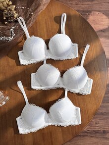 Divavoom Women's Underwire Bra 3-Pack - White - View 2
