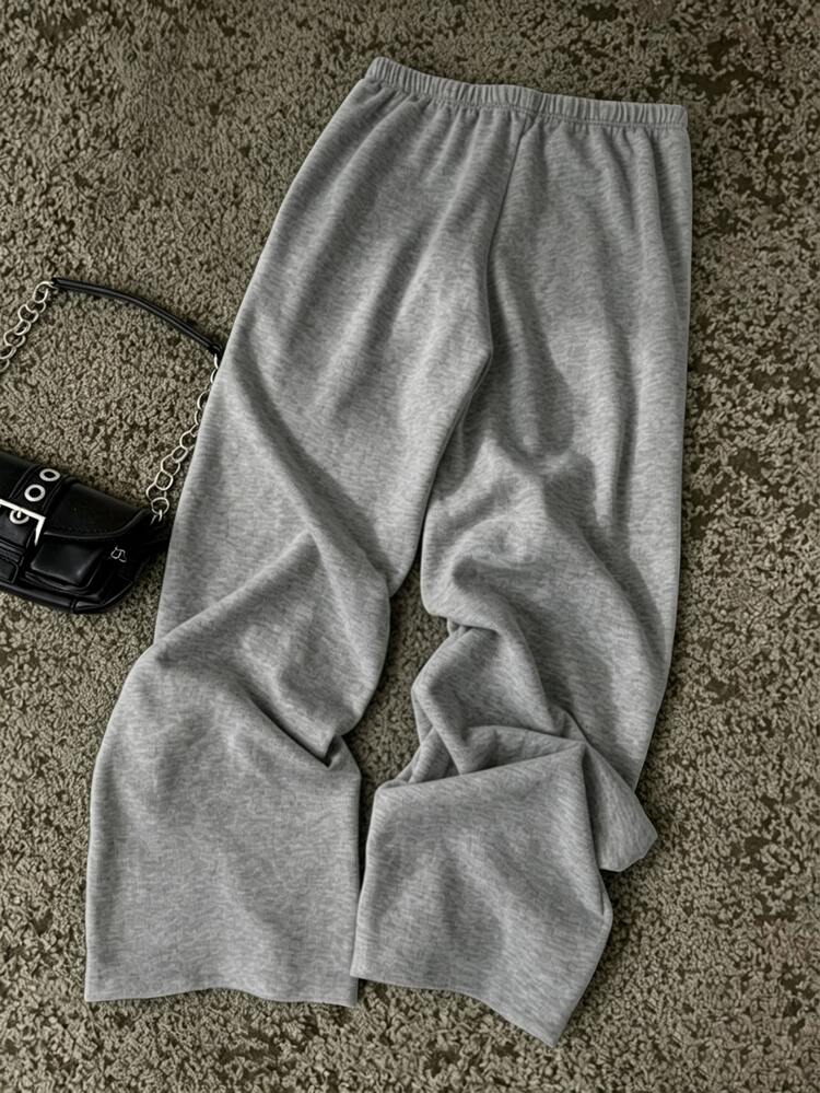 IslaSuriya Y2K Retro Japanese Floral Tiger Pattern Casual Low Waist Sweatpants, Suitable For Daily Wear - Grey - View 2