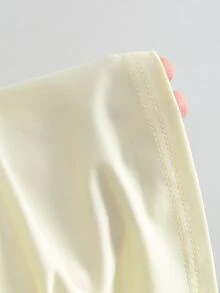 Sweetra 3件組夏季法式時尚波點與白色、淡黃色露背收腰性感休閒百搭女款掛脖背心上衣 - 彩色 - 查看 5