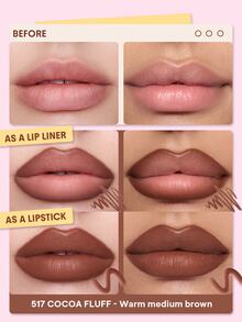 SHEGLAM Define & Fill Triangle 唇線筆-517 Cocoa Fluff 品牌美妝化妝品 適合女士與女孩 - 517 Cocoa Fluff - 查看 2