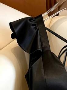 Plus Size Dresses - Black - View 8
