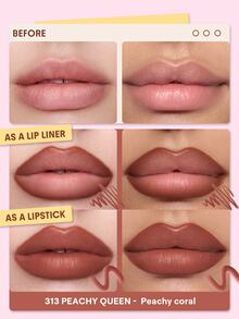 SHEGLAM Define & Fill Triangle 唇線筆-313 Peachy Queen 品牌美妝化妝品 適合女士與女孩 - 313 Peachy Queen - 查看 2