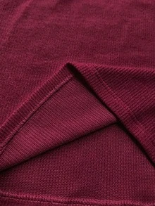 Trelyra Women's Solid Color Cowl Neck Long Sleeve Casual Top - Hot Pink - View 4