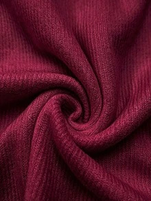 Trelyra Women's Solid Color Cowl Neck Long Sleeve Casual Top - Hot Pink - View 3