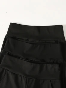 SHEIN Kids 3PCS Tween Girls Pants - Black - View 7