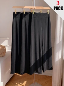 SHEIN Kids 3PCS Tween Girls Pants - Black - View 6
