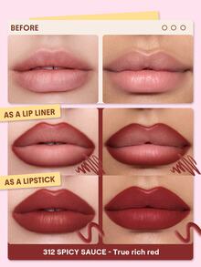 SHEGLAM Define & Fill Triangle 唇線筆-312 Spicy Sauce 品牌美妝化妝品 適合女士與女孩 - 312 Spicy Sauce - 查看 2