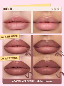 SHEGLAM Define & Fill Triangle 唇線筆-404 Velvet Berry 品牌美妝化妝品 適合女士與女孩 - 404 Velvet Berry - 查看 2