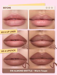 SHEGLAM Define & Fill Triangle 唇線筆-518 Almond Brittle 品牌美妝化妝品 適合女士與女孩 - 518 Almond Brittle - 查看 2