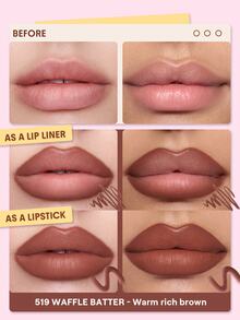 SHEGLAM Define & Fill Triangle Lip Liner-519 Waffle Batter Brand Beauty Cosmetic Makeup For Women And Girls - 519 Waffle Batter - View 2