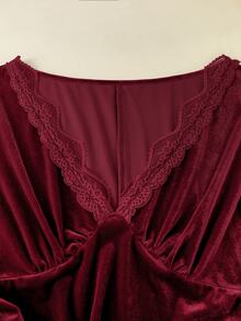 GlowEve Fall Clothes FOR WomenWomen Short Dresses - Burgundy - View 8