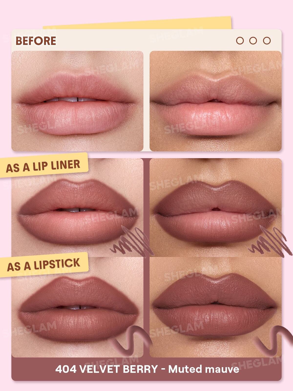 Define & Fill Triangle Lip Liner-404 Velvet Berry