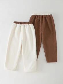 THE HAPPY LOOK 3pcs Baby Boy Horse Pattern Elastic Waist Jogger Pants Set - Multicolor - View 3