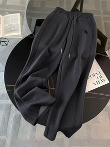 Resyla 女款春夏/秋冬深灰色運動休閒套裝，時尚連帽衫與寬腿褲2件套穿搭 - 深灰色 - 查看 5