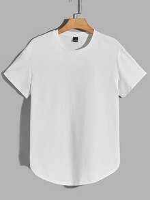 GETOML Men's Solid Color Knitted Short Sleeve T-Shirt (3pcs/Pack), Summer, Vacation, Father's Day Gifts, Football - Dark Grey - View 3
