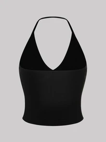 Sweetra 3pcs Solid Halter Top - Multicolor - View 6