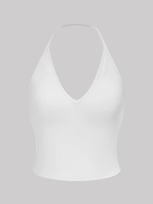 Sweetra 3pcs Solid Halter Top - Multicolor - View 4