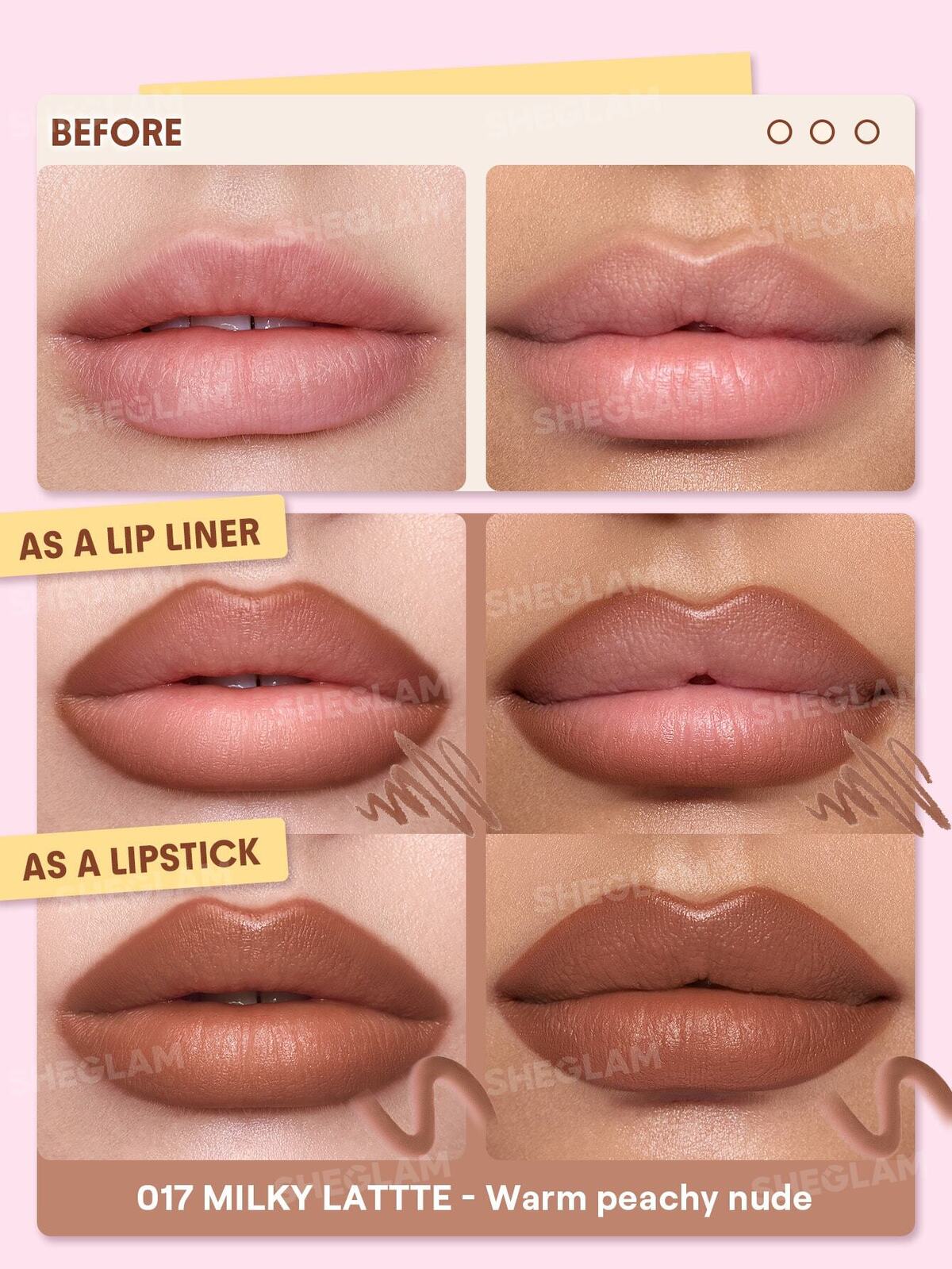 Define & Fill Triangle Lip Liner-017 Milky Latte