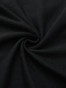 Balvessa Women's Autumn/Winter Lace Patchwork Asymmetrical Hem Short Dress Halloween Night Black Sexy - Black - View 4