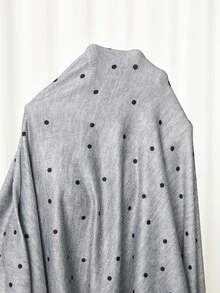 Slowluna Maternity Polka Dot Casual Daily Summer Dress - Grey - View 9