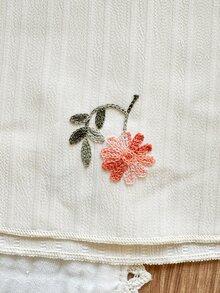 SHEIN Vintaside Kids 女童花卉印花休閒仙女公主風/度假 A 字細肩帶洋裝 夏季 Fleurora 春季優雅 7 歲生日小新娘彩虹 - 白色 - 查看 8