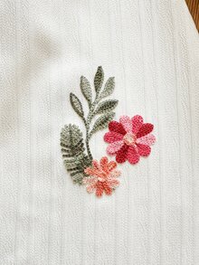 SHEIN Vintaside Kids 女童花卉印花休閒仙女公主風/度假 A 字細肩帶洋裝 夏季 Fleurora 春季優雅 7 歲生日小新娘彩虹 - 白色 - 查看 9