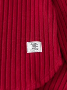 SHEIN Elladie kids 1組隨機款 2件組少女休閒字母貼布長袖上衣與內搭褲套裝，秋季毛衣洋裝，適用聖誕節/萬聖節/生日 - 彩色 - 查看 8