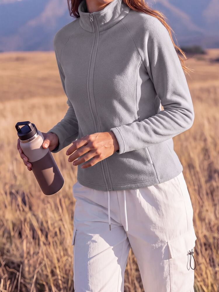 In My Nature Women Outdoor Fleece - Purple - View 3