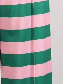 SHEIN 青少年女孩長袖抓絨秋季套裝 2件/組 返校季 酒紅色紐約字母圖案立領衛衣與長褲套裝 - 綠色 - 查看 6