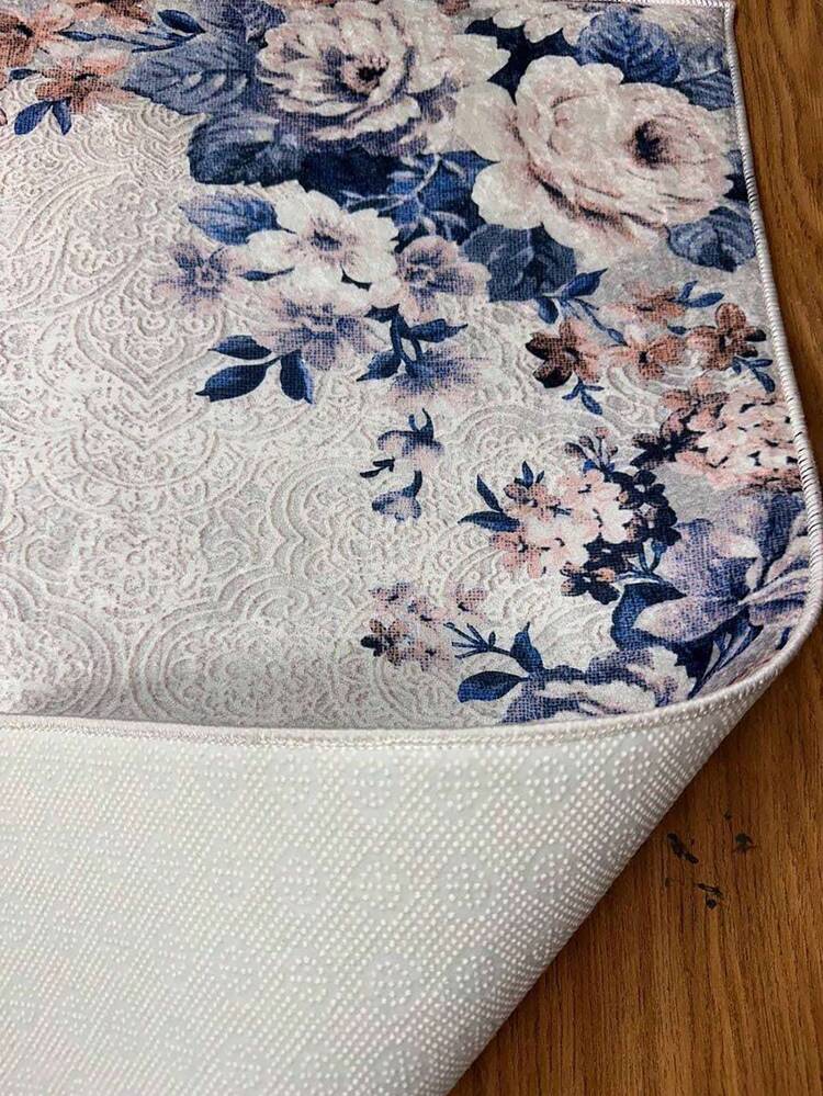 Digitally Printed Non-Slip Washable Runner And Area Rug Living Room Carpet, Modern Design | Modern, Scandinavian, Bohemian And Classic Styles | 100% Polyester - Creamy White - View 4