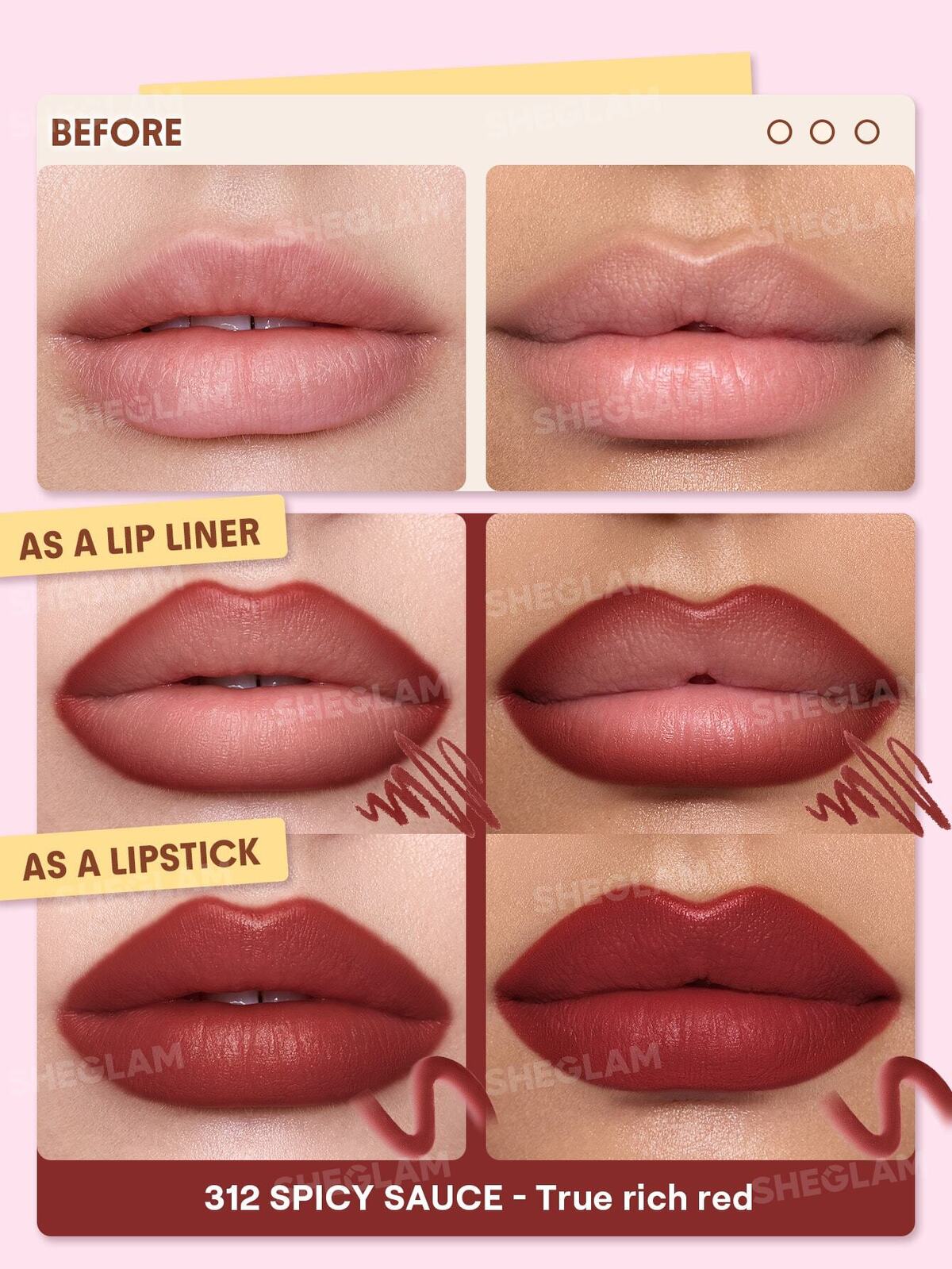 Define & Fill Triangle Lip Liner-312 Spicy Sauce