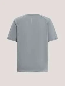 Driftmere 3pcs/Set Men's Active Short Sleeve T-Shirts, Round Neck Mesh Knit Tops For Outdoor Sports, Running, Fitness, Summer Black - Black - View 4